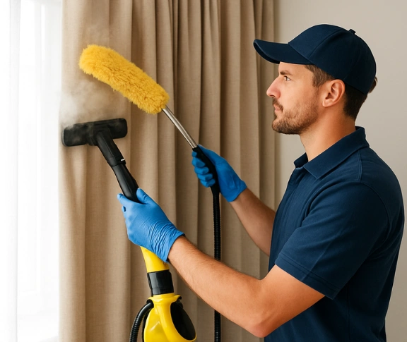 Trusted blind cleaning technician Matty Curtain Cleaning brooklyn-vic QLD