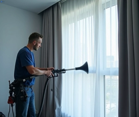 Professional commercial curtain cleaning process equipment Matty Curtain Cleaning brooklyn-vic